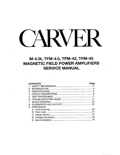 hfe_carver_m4t_tfm4_tfm42_tfm45_service