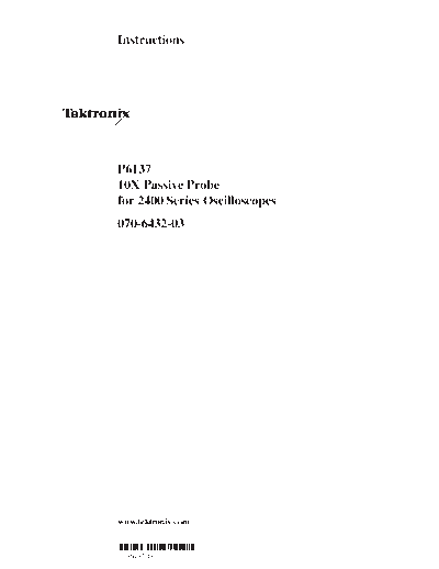 TEK P6137 INST