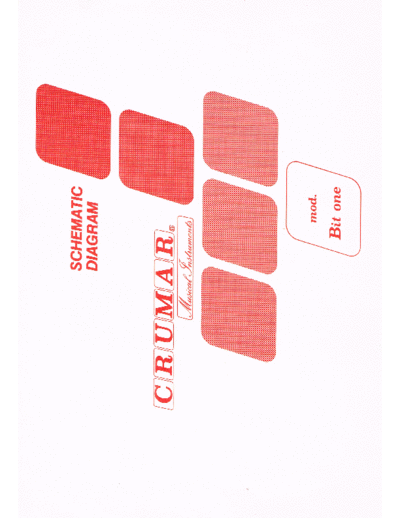 CRUMAR_BIT-ONE_SCHEMATICS
