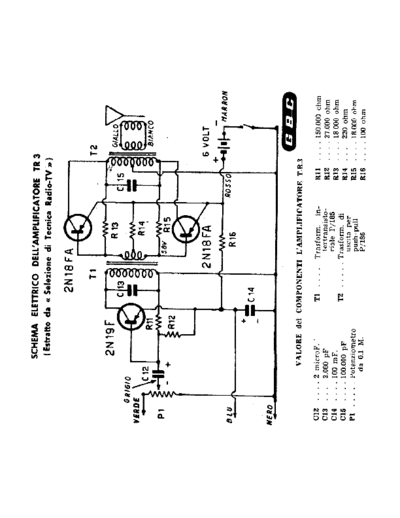 GBC TR3 Amplifier