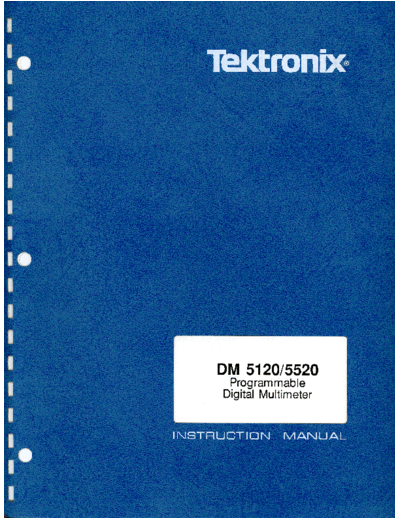 TEK DM 5120_252C 5520 Instruction
