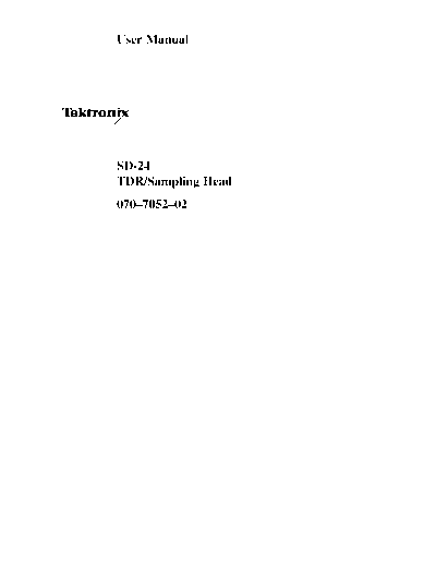 TEK SD24 User