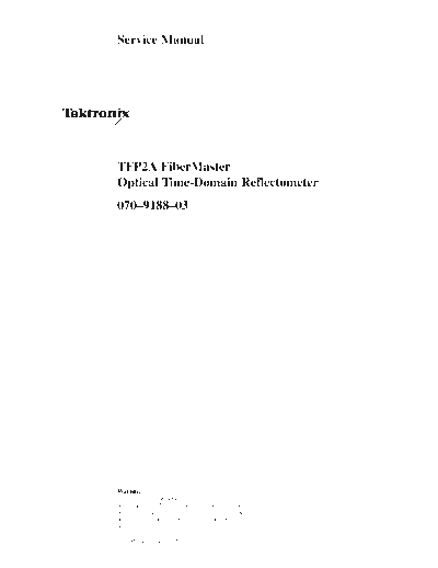 TEK TFP2 Service