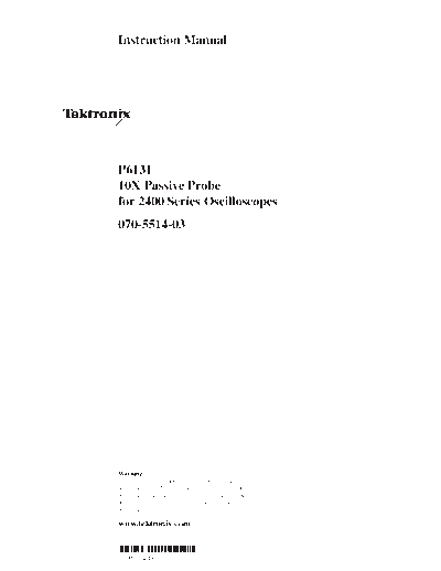 TEK P6131 INST