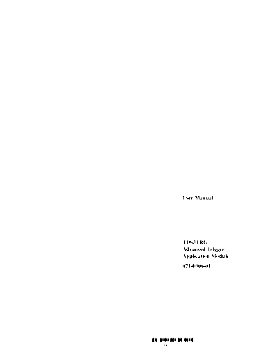 TEK TDS 3TRG User