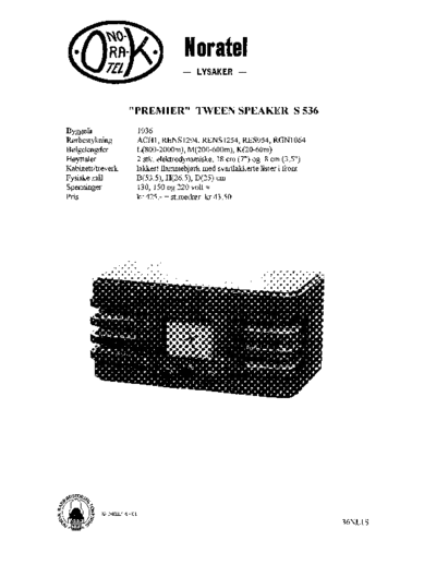 NORATEL PREMIER--TWEEN-SPEAKER-S-536-s