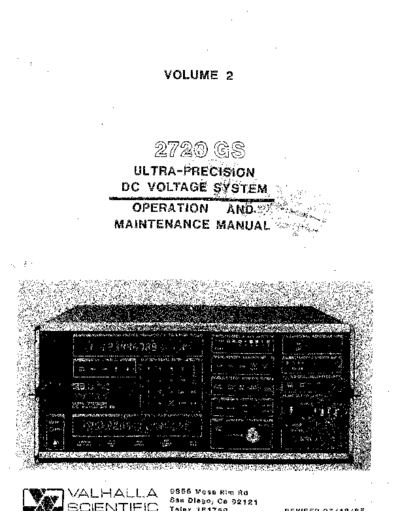Valhalla_Scientific_2720GS_Ultra-Precision_DC_Voltage_System_Calibrator_Service_Manual