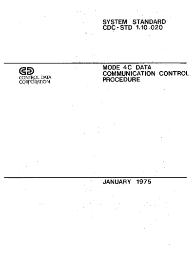 CDC_STD_1.10.020_Mode_4C_Data_Comm_Ctrl_Procedure_Jan75