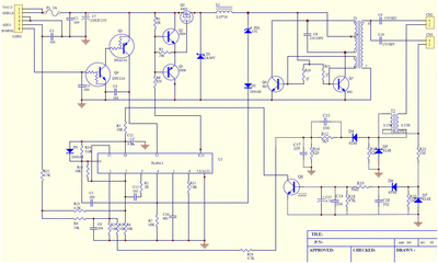 TL494 Inverter CCFL LCD schematic