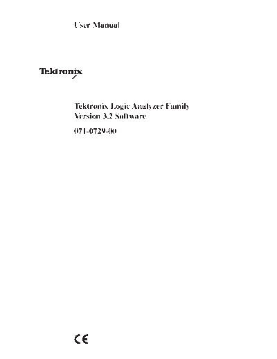 TEK Logic Analyzer Family User
