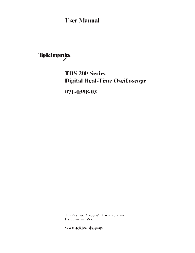 TEK TDS 210_252C 220_252C 224 User