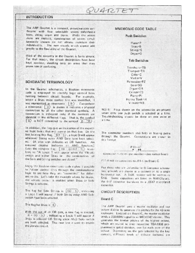 ARP Quartet Service Manual