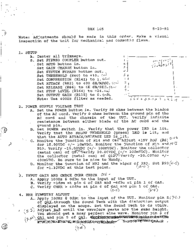 165 Calibration Procedure