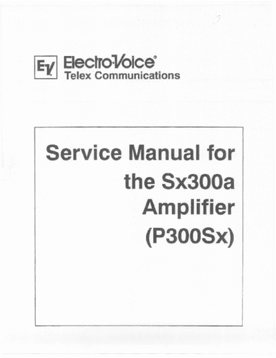 ElectroVoice-SX300A pwramp