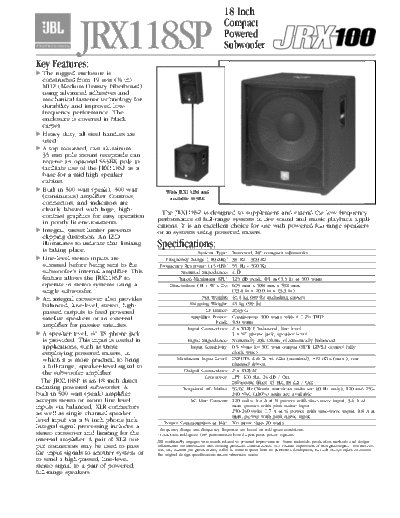 Jbl-JRX118SP actsub