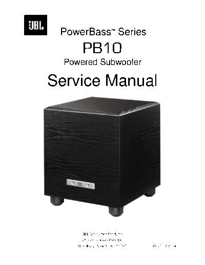 Jbl-PB10 actsub