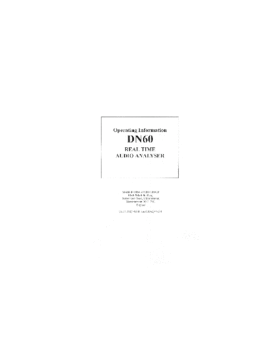 DN60 User Manual