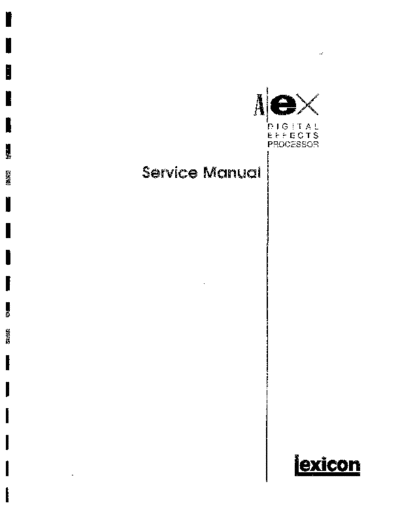 LEXALEXServicemanual