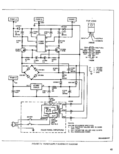 Moog Taurus Model 205A Schematic 2 of 2 ( 8.5 x 11 )
