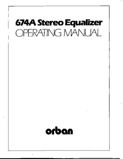 674A Manual