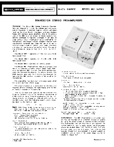 Shure-M61 preamp
