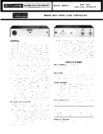 Shure-M62v preamp