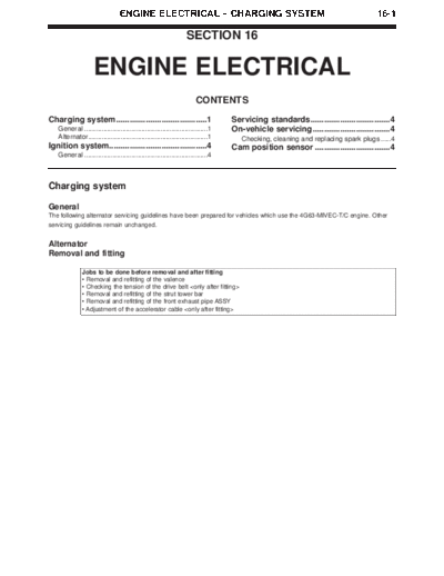 16 Engine Electrical