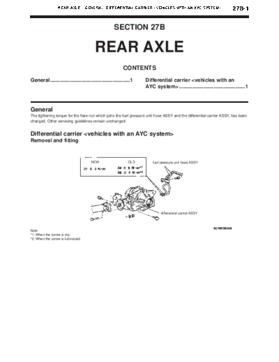 27 Rear Axle
