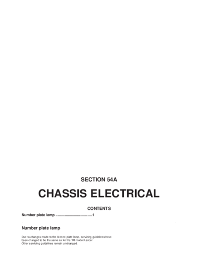 54 Chassis Electrical