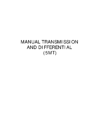 5MT Manual Trans