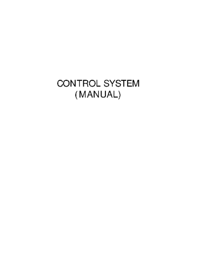 CS(m) Control Sys