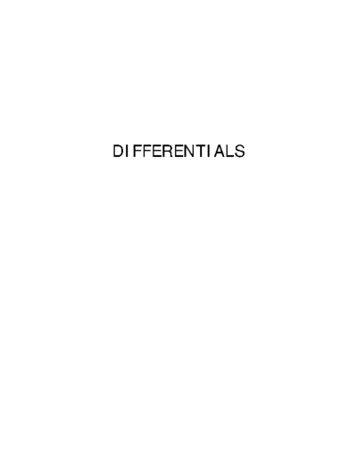 DI Differentials