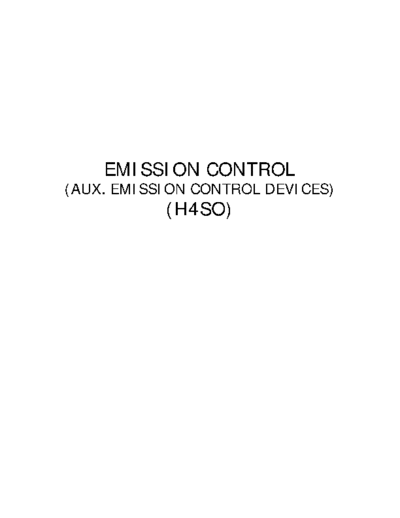EC(H4SO) Emission Control
