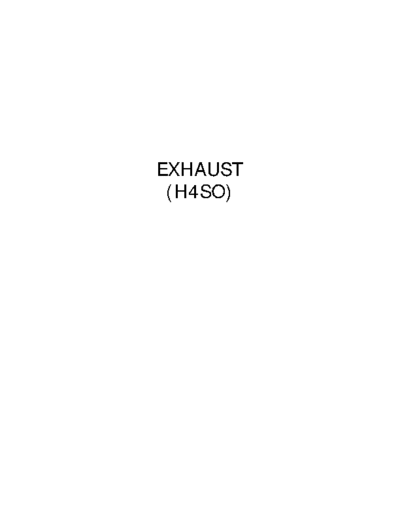 EX(H4SO) Exhaust