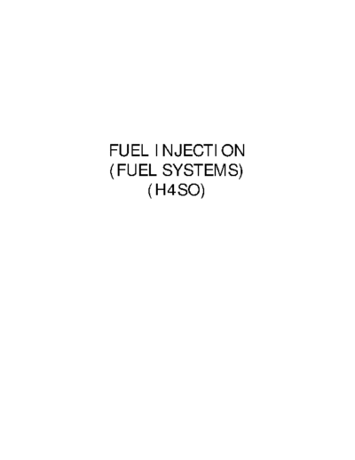 FU(H4SO) Fuel Inj