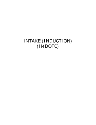 IN(H4DOTC) Intake