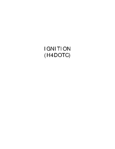 IG(H4DOTC) Ignition