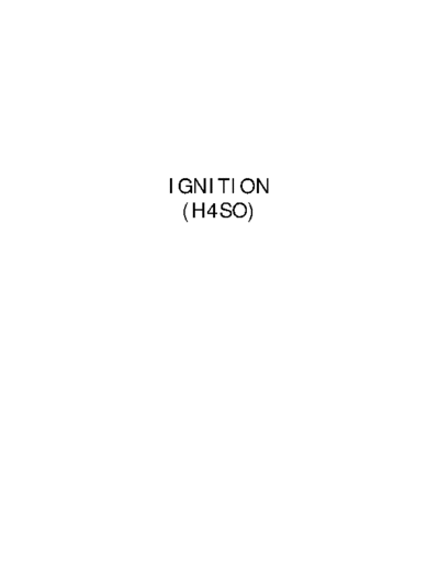 IG(H4SO) Ignition