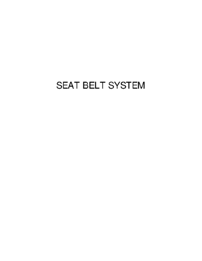 SB Seat Belt Sys