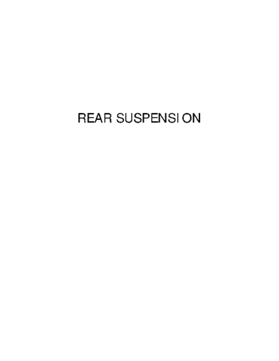 RS Rear Suspension