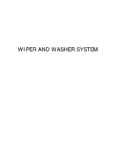 WW Wiper&Washer Sys