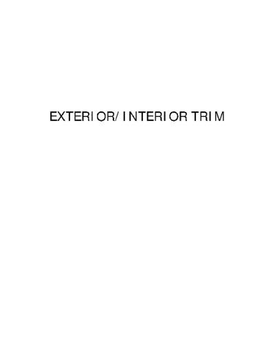 EI Ext Int Trim