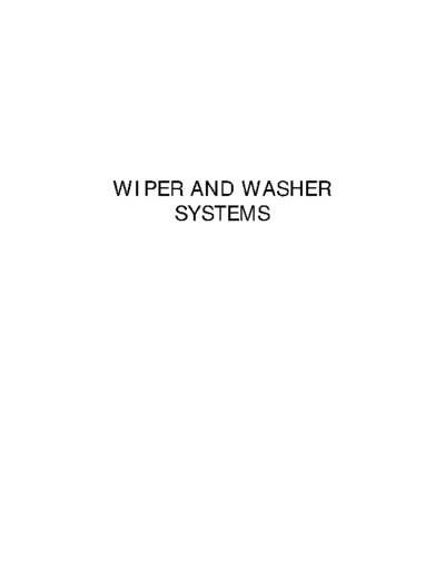 WW Wiper&Washer Sys