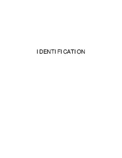 ID Identification