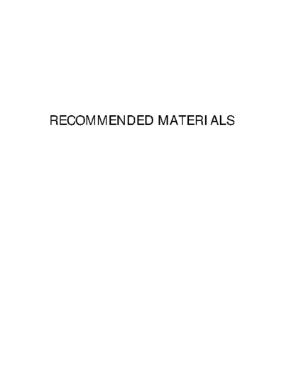 RM Recommended Mat