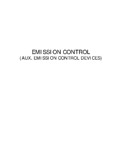 EC (H4SO) Emission Control
