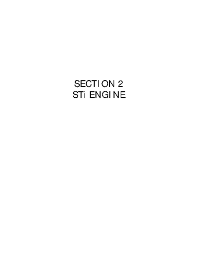 SECTION 2 STi Engine