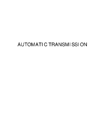 4AT Automatic Trans