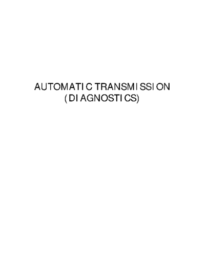 4AT(D)(diag) Auto Trans (Diag)