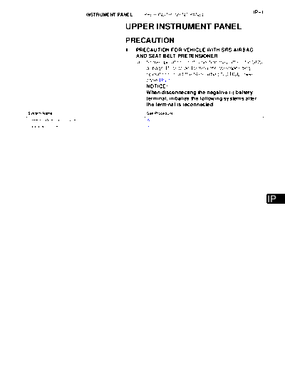 Instrument Panel